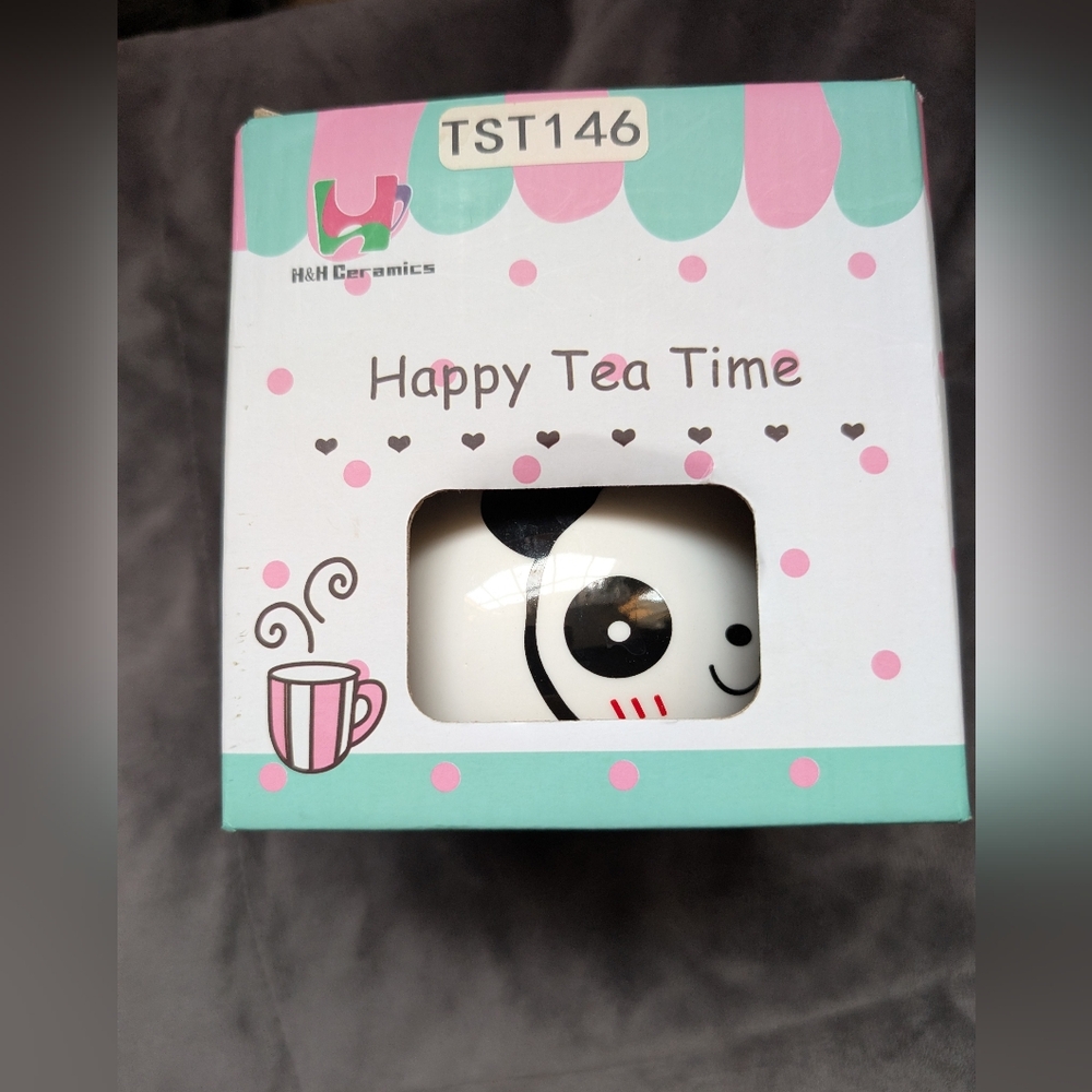 Cartoon Panda Coffe Tea Set, Ceramic Teapot Teacup wihth Gift Box
